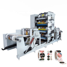 RTRY-850 Flexographic Printing Press Machine With Die Cutting 3 Color Flexo Printing Machine For Paper PVC label letterpress